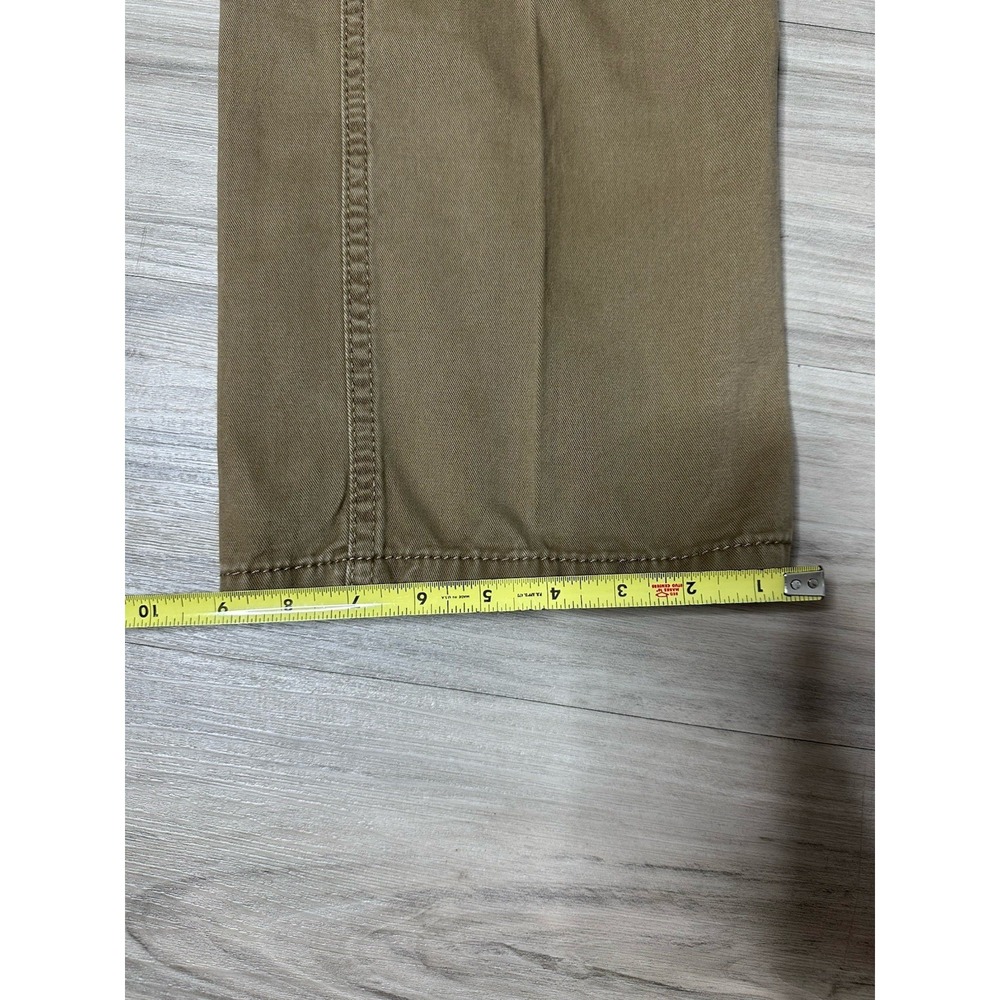 Levi's Cargo Pants Mens 38 x 34 Khaki Cotton Canvas Hiking Safari Pockets - Picture 8 of 9